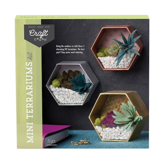 Craft Crush - Mini Terrariums Kit